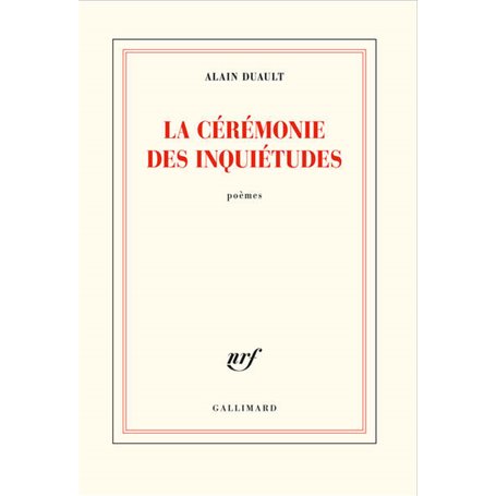La cérémonie des inquiétudes