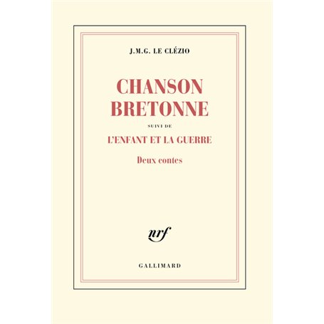 Chanson bretonne / L'enfant et la guerre