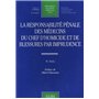 la responsabilité pénale des médecins du chef d'homicide et de blessures par imp