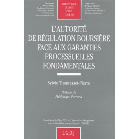 l'autorité de régulation boursière face aux garanties processuelles fondamentale