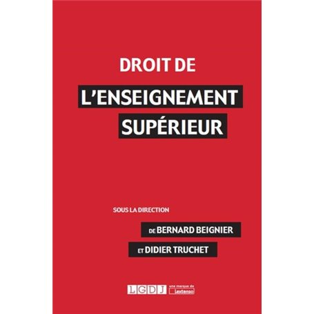 DROIT DE L ENSEIGNEMENT SUPERIEUR