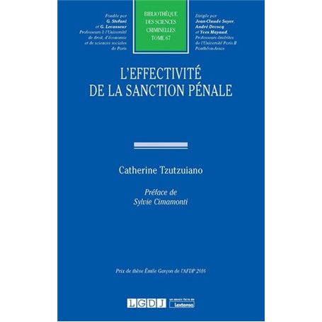 L'effectivité de la sanction pénale