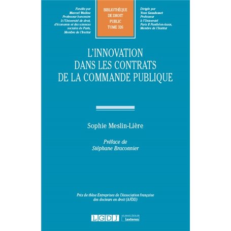 L'innovation dans les contrats de la commande publique