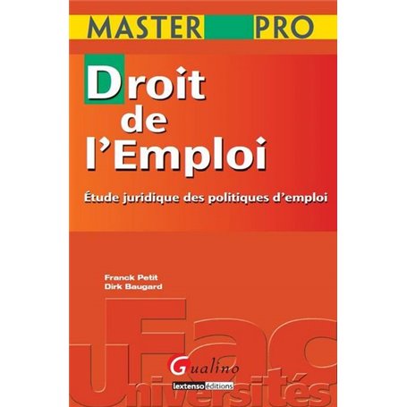 master pro - droit de l'emploi