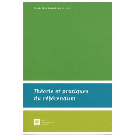 THÉORIE ET PRATIQUES DU RÉFÉRENDUM