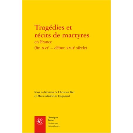 Tragédies et récits de martyres