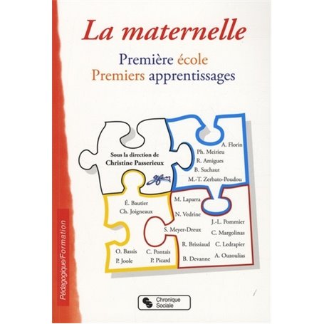 La maternelle première école, premiers apprentissages
