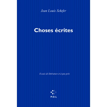 Choses écrites