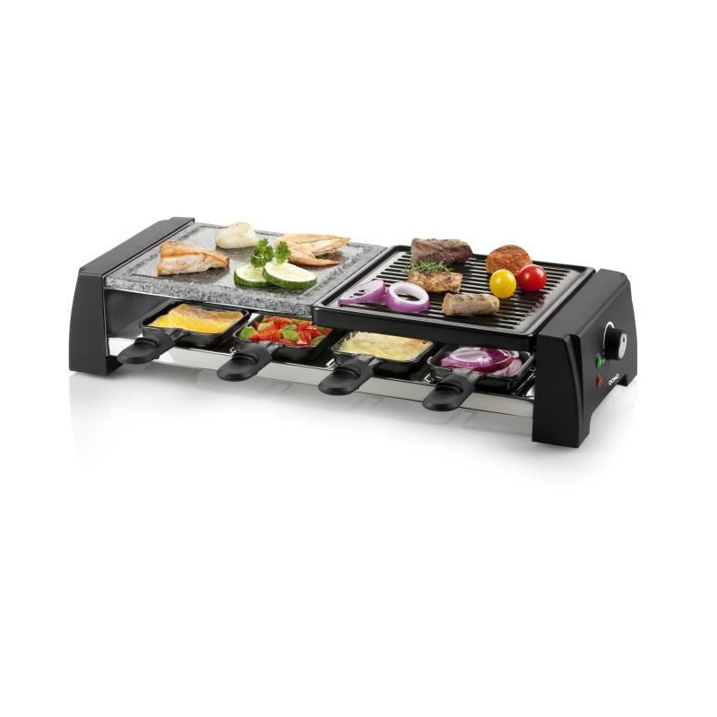 Raclette - Grill - Pierre a cuire Domo - 8 personnes DO9190G