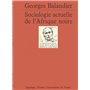 Sociologie actuelle Afrique noire
