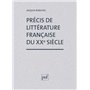 Précis littérature française XXe siècle