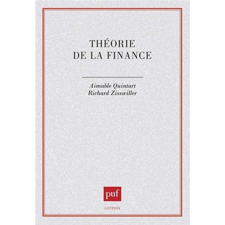 Théorie de la finance