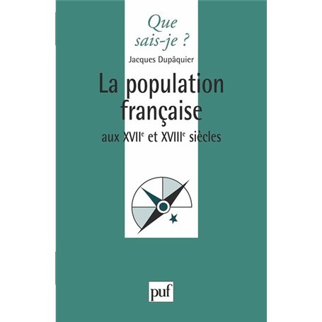 La population française au XVIIe et XVIIIe siècles