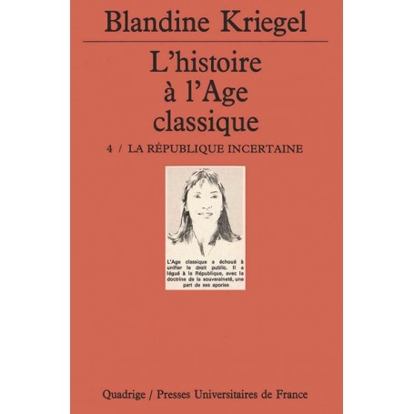 L'histoire de l'âge classique. Tome 4