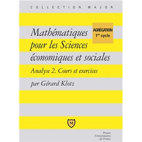 Mathématiques pour les sciences économiques et sociales