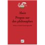 Propos sur des philosophes