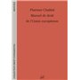 Manuel de droit de l'Union européenne