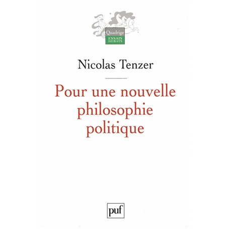 Pour une nouvelle philosophie politique