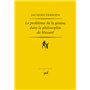 Le problème de la genèse dans la philosophie de Husserl