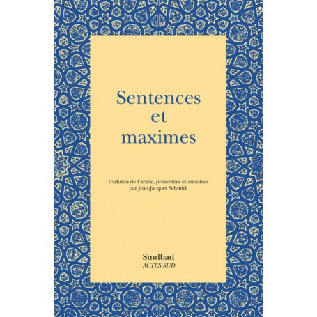 Sentences et maximes