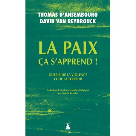 La paix ça s'apprend !