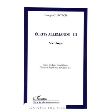 Ecrits allemands - III