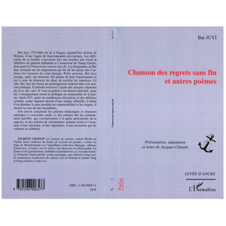 Chanson des regrets sans fin et autres poèmes