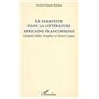 Le paratexte dans la littérature africaine francophone