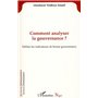 Comment analyser la gouvernance?