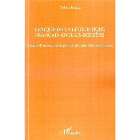 Lexique de la linguistique français-anglais-berbère