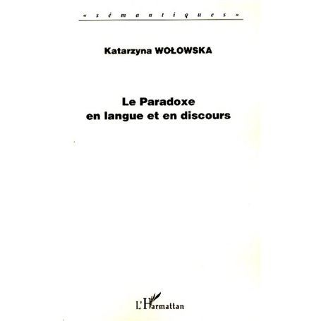 Le paradoxe en langue et en discours