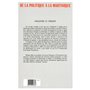 De la politique à la Martinique