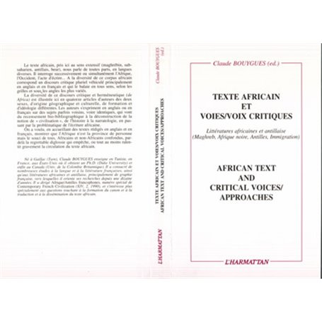 Textes africains et voies/voix critiques