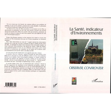 La santé, indicateur d'environnements