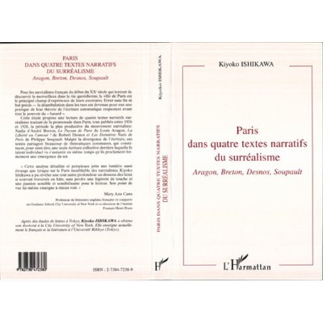 PARIS DANS QUATRE TEXTES NARRATIFS DU SURRÉALISME