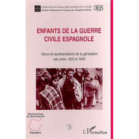 ENFANTS DE LA GUERRE CIVILE ESPAGNOLE