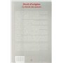 DROIT D'ORIGINE