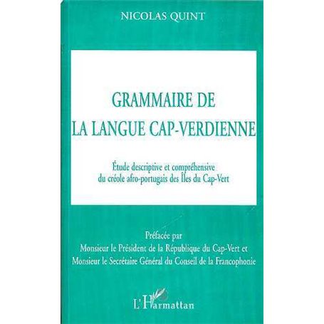 GRAMMAIRE DE LA LANGUE CAP-VERDIENNE