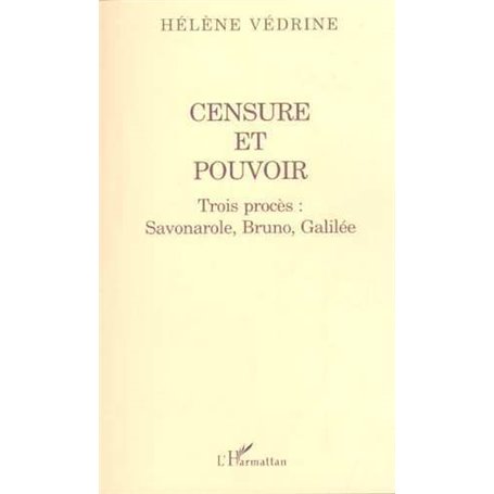 CENSURE ET POUVOIR