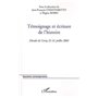 Témoignage et écriture de l'histoire