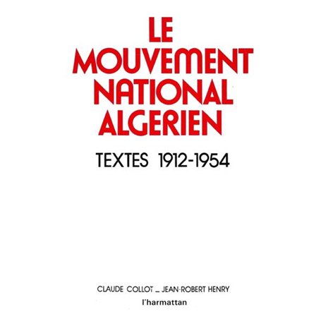 Le mouvement national algérien