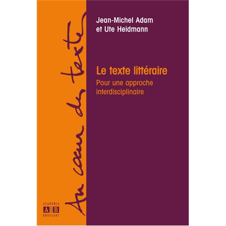 LE TEXTE LITTERAIRE