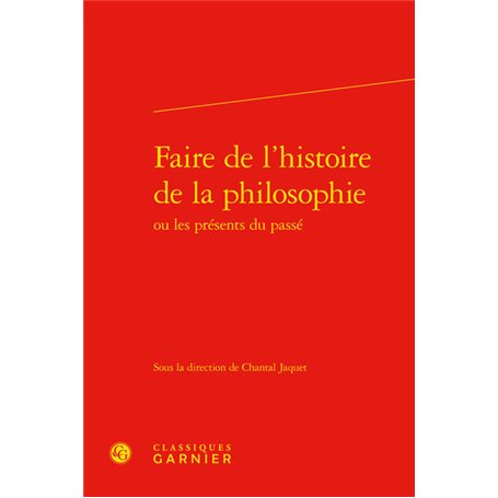 Faire de l'histoire de la philosophie