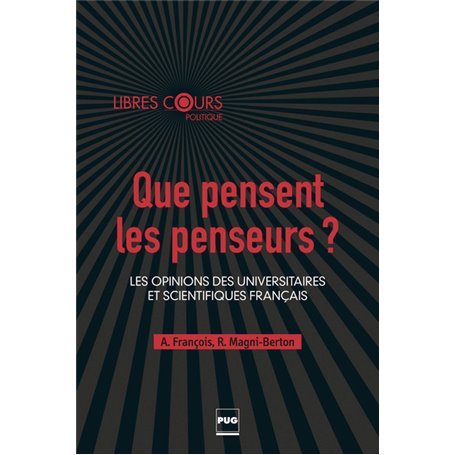 QUE PENSENT LES PENSEURS