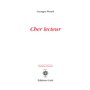 Cher lecteur