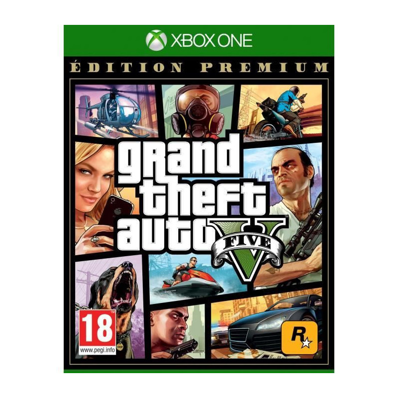 Jeu vidéo Xbox One Microsoft GTA V: PREMIUM ED