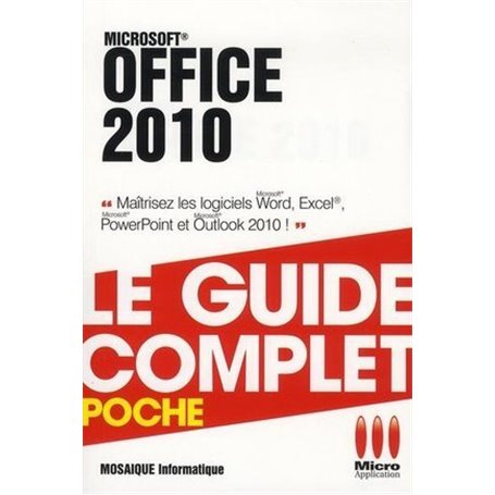 COMPLET POCHE OFFICE 2010