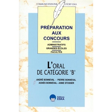 ORAL DE CATEGORIE B (L')