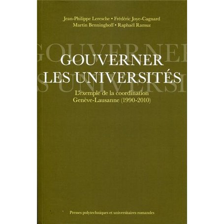 Gouverner les universités