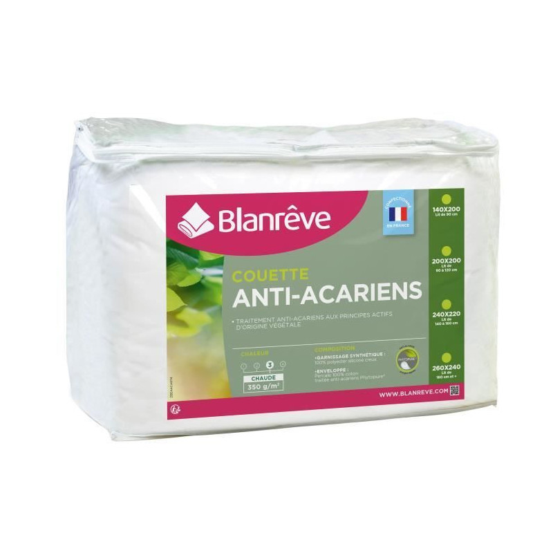 Remplissage de couette Blanreve 350 g/m² 140 x 200 cm